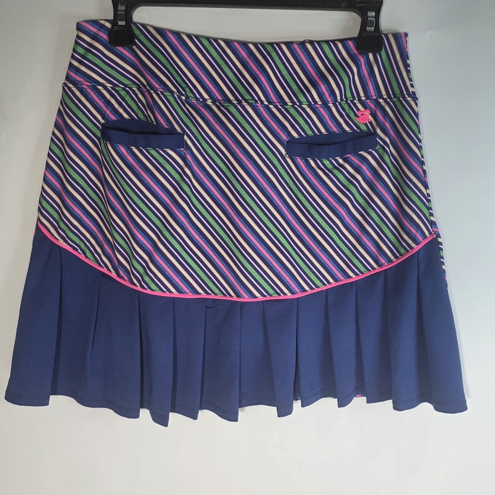 Birdies and Bows Women's Pink Blue Green Golf/Tennis Skort Size M - Picture 6 of 6